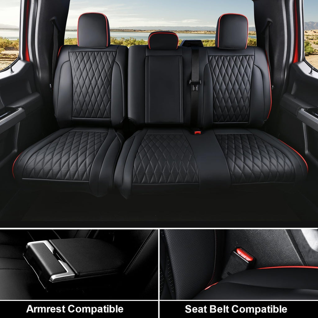 Leather Seat Covers Full Set Waterproof Custom Fit J9712