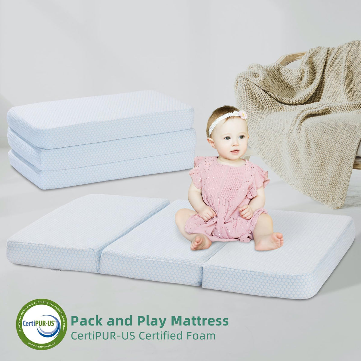 Trifold Pack and Play Mattress V757018