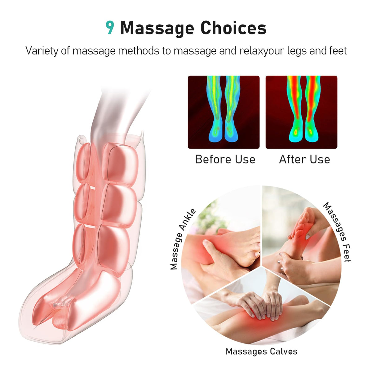 Air Compression Leg Massager F3273