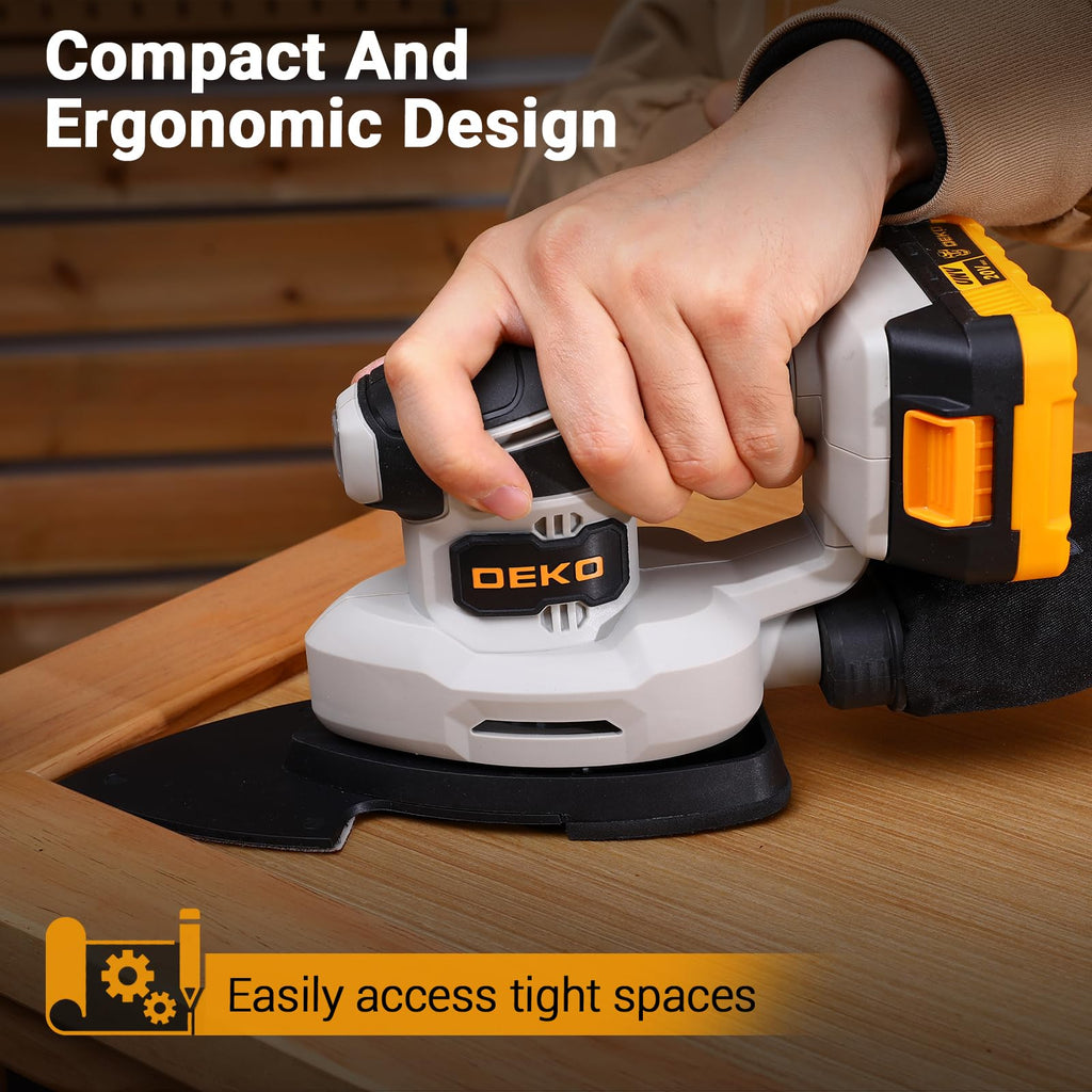Cordless Detail Sander with Dust Collector E989