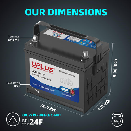 12V 70Ah 710CCA AGM Car Battery B92571