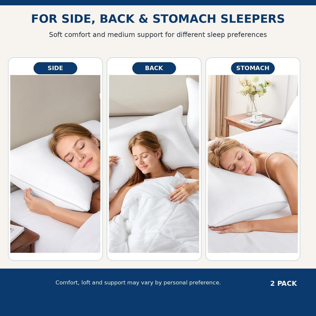 King Size Set of 2 Bed Pillows A785