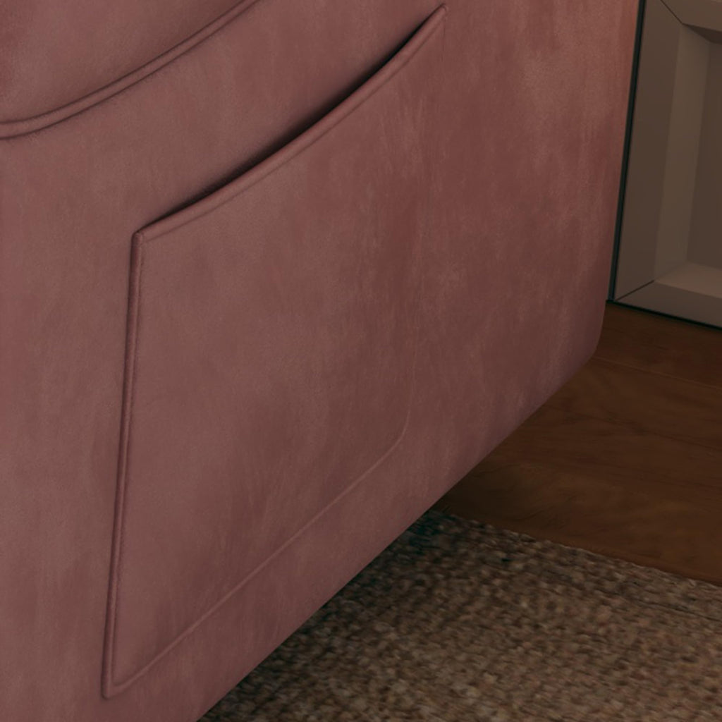 Pink Velvet 3 in 1 Convertible Sofa Bed P284841