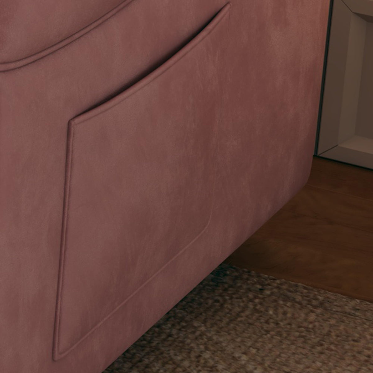 Pink Velvet 3 in 1 Convertible Sofa Bed P284841
