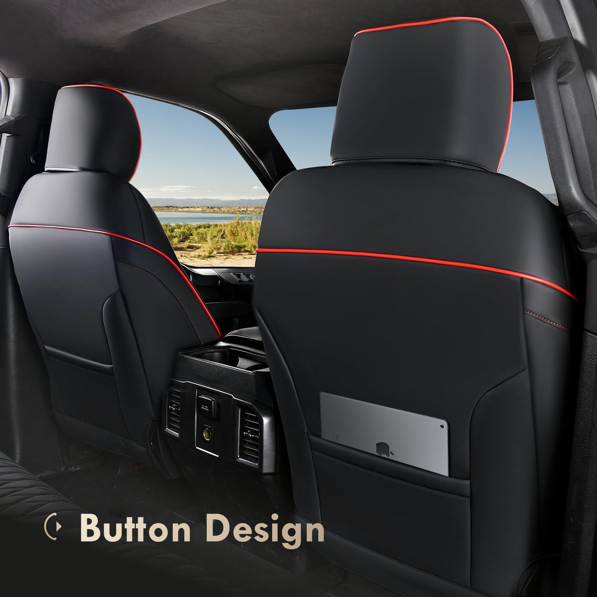 Leather Seat Covers Full Set Waterproof Custom Fit J9712