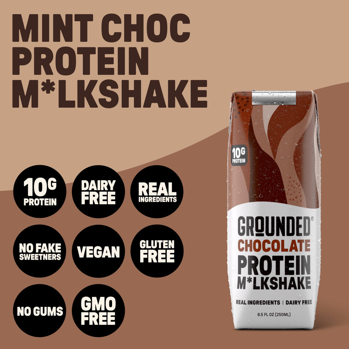 Chocolate Milk, Dairy Free, 10g Protein, 8.5 fl oz, 12 Pack I99316