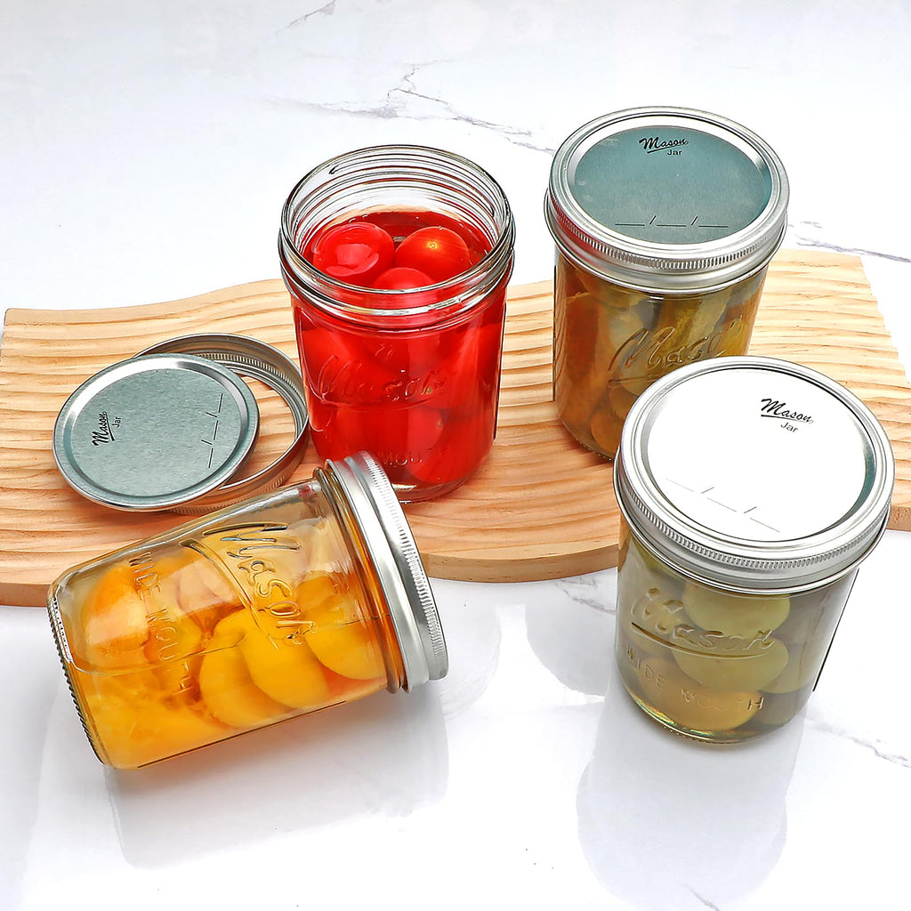 16 oz Glass Mason Jars with Lids 12pcs G357