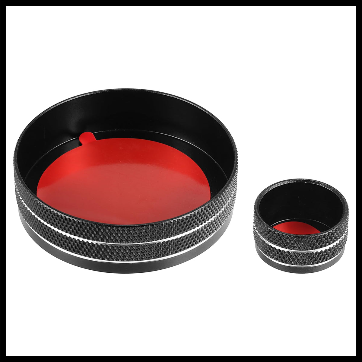 Black Multimedia Volume Knob Caps Decals Stickers Covers T2699