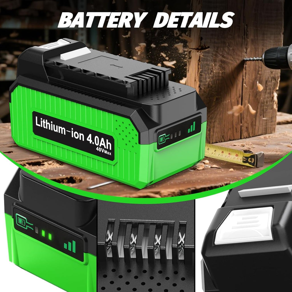 4.0Ah Replacement Battery and Charger O6558