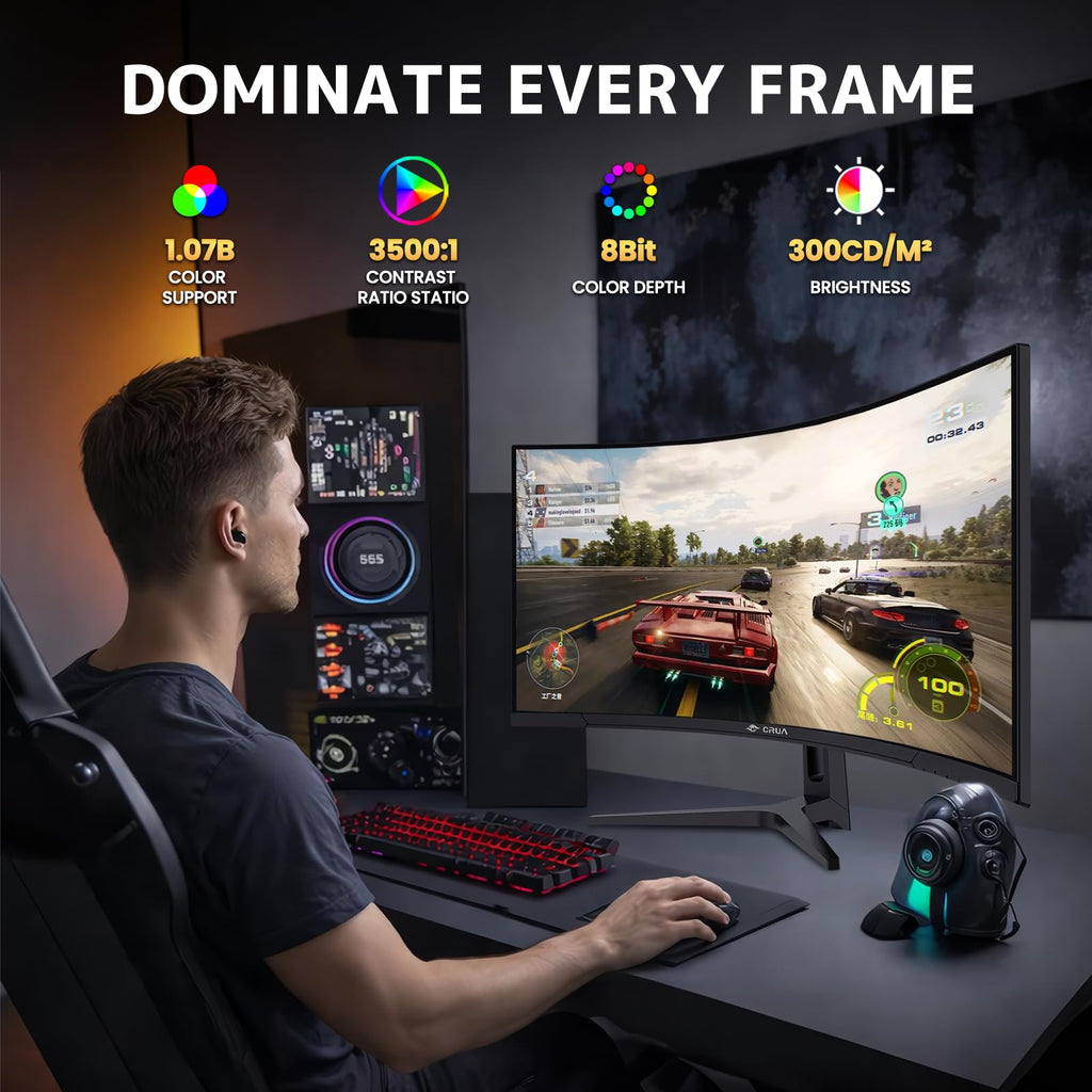 34" WQHD 240Hz Ultrawide Curved Gaming Monitor K310053