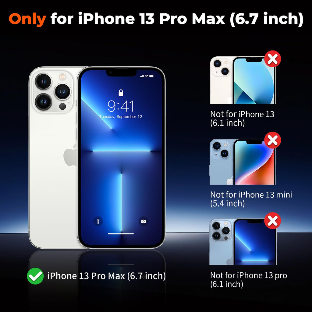 Magnetic iPhone 13 Pro Max Case Dark Blue B750