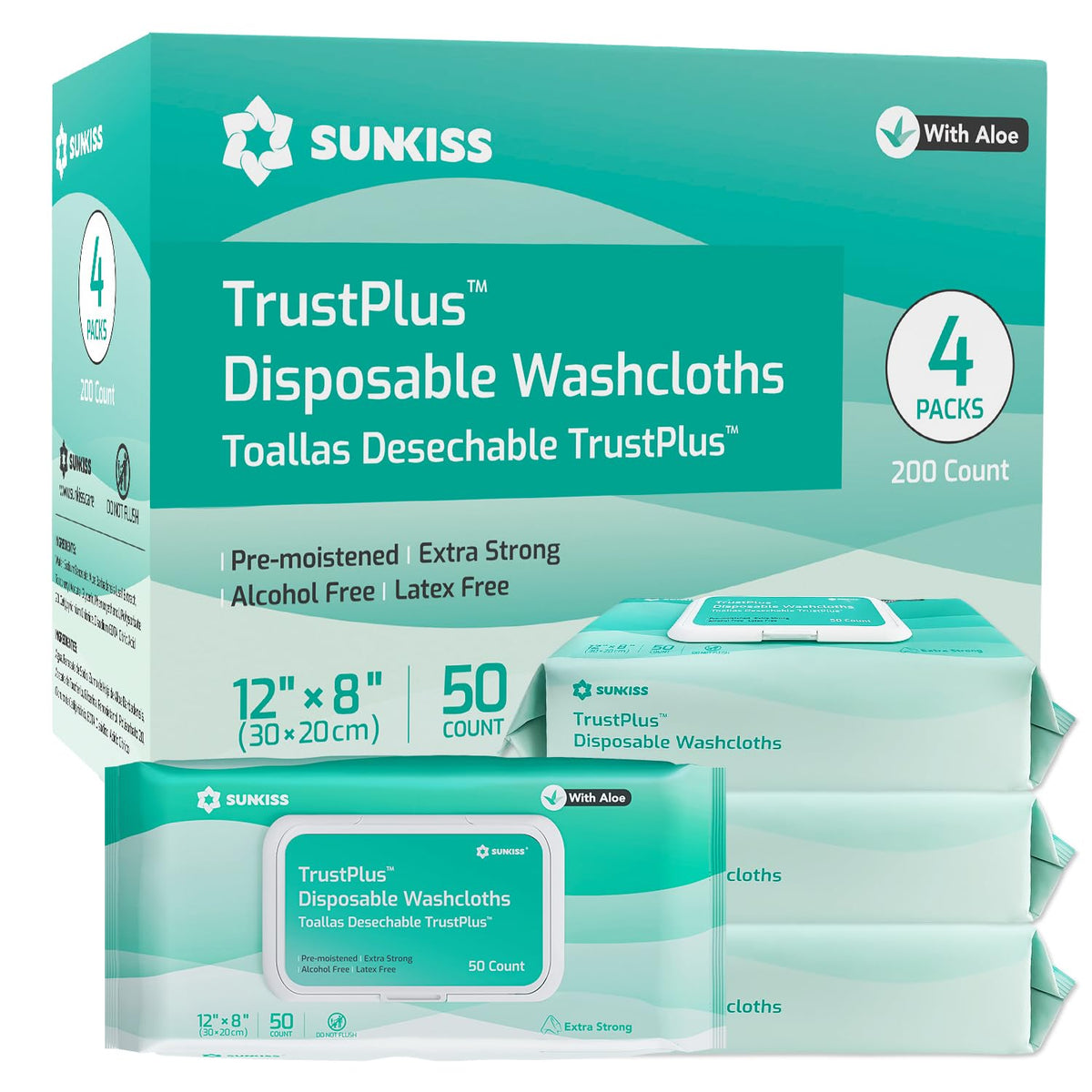 Adult Diapers XLarge 60 Count & Wet Wipes 200 Count Bundle T625
