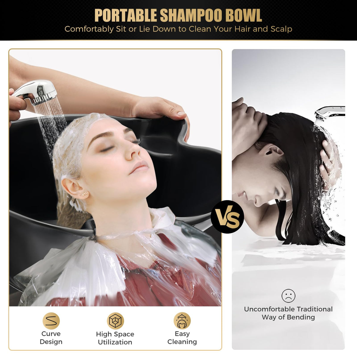 Portable Shampoo Bowl with Electric Pump Z2109