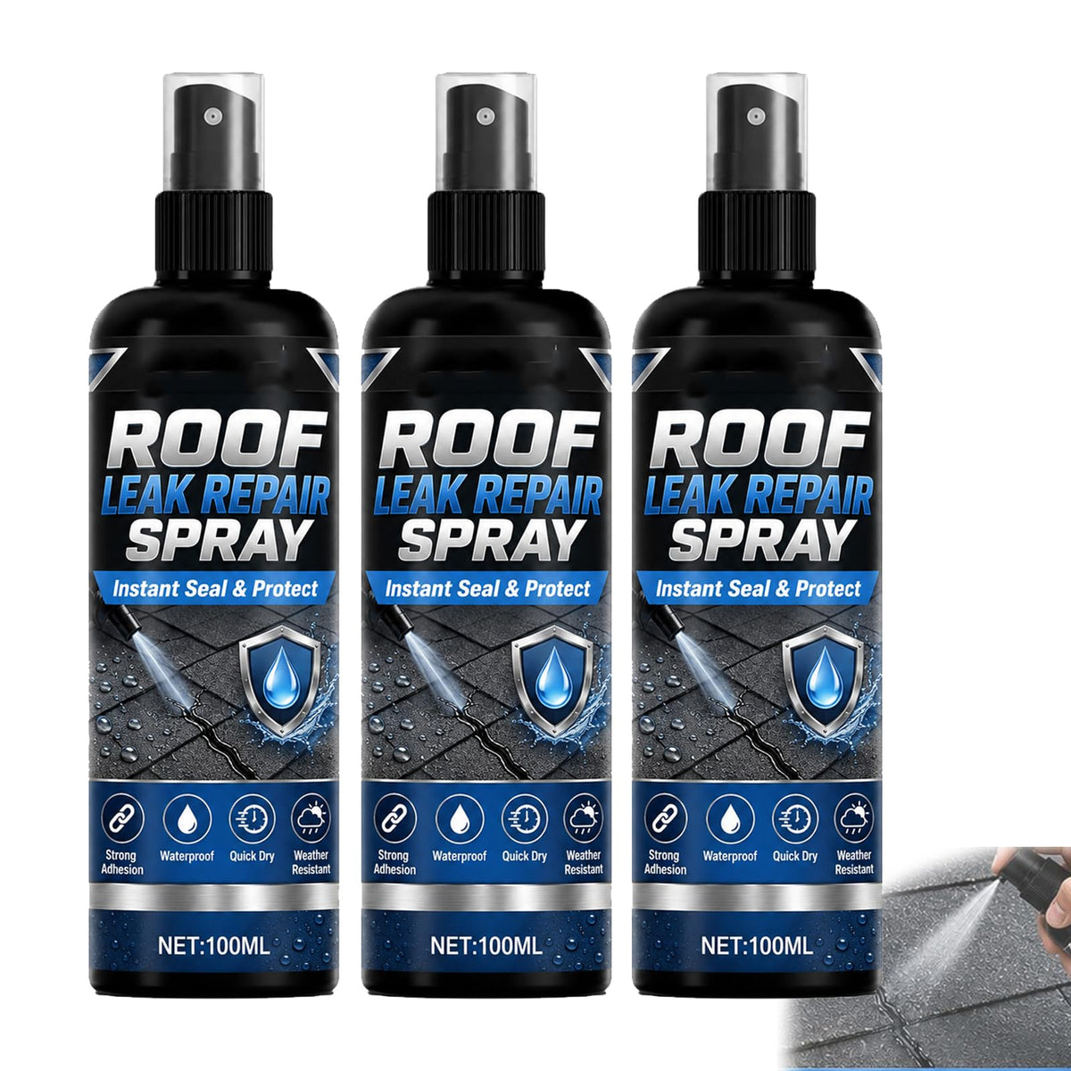 Waterproof Leak Repair Spray 3pcs R7901