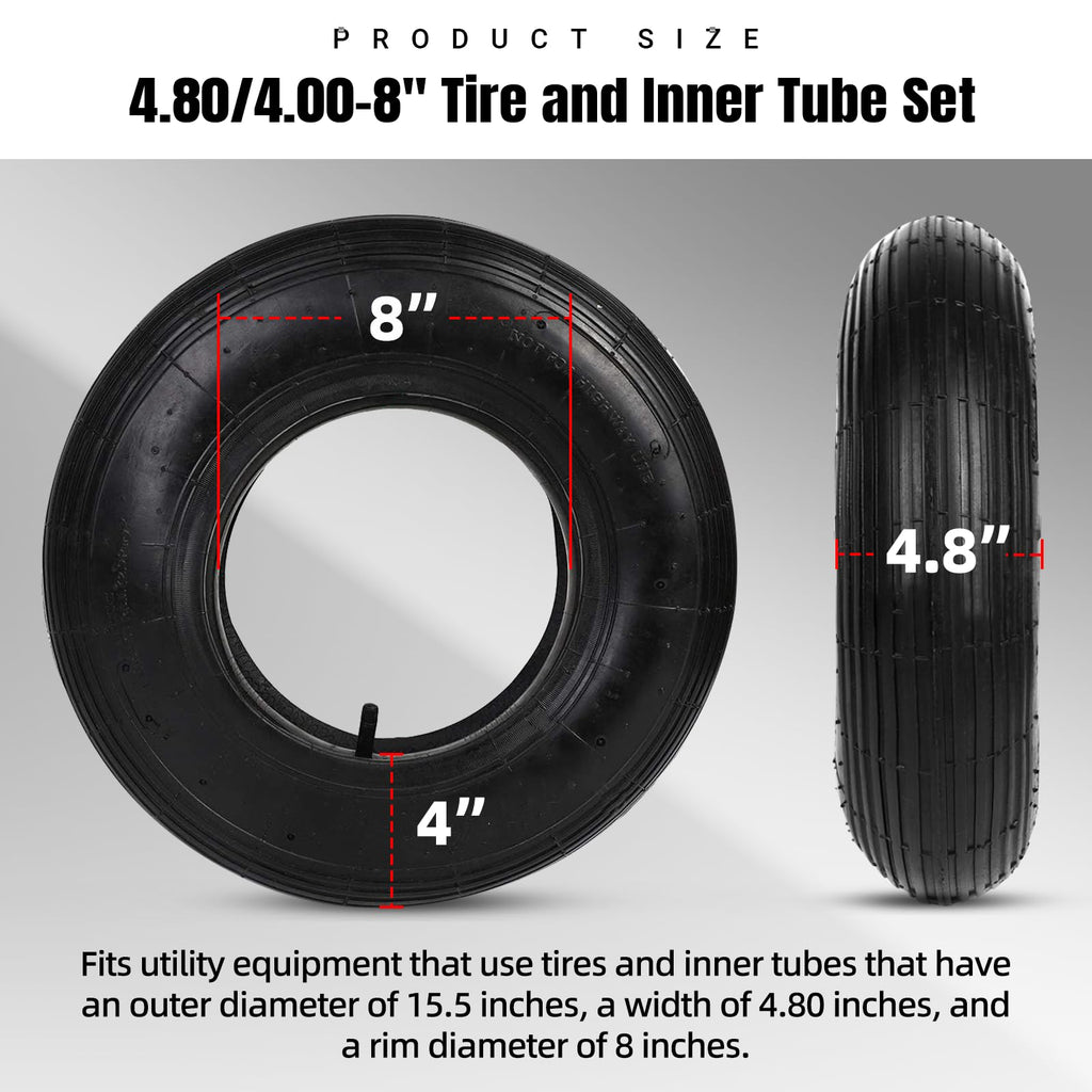 4.80/4.00-8" Tire and Inner Tube Set G894442