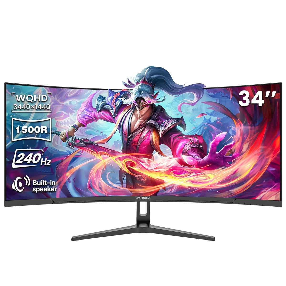 34" WQHD 240Hz Ultrawide Curved Gaming Monitor K310053