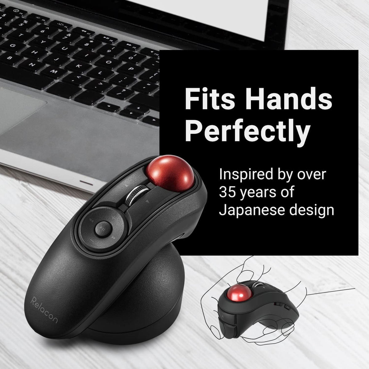 Wireless Handheld Trackball Mouse X77803