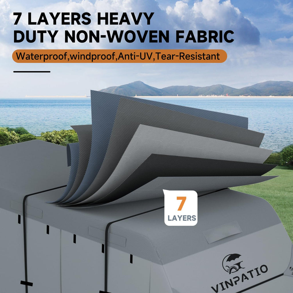 7 Layers Heavy Duty RV Trailer Cover Fits 14'-16' J245