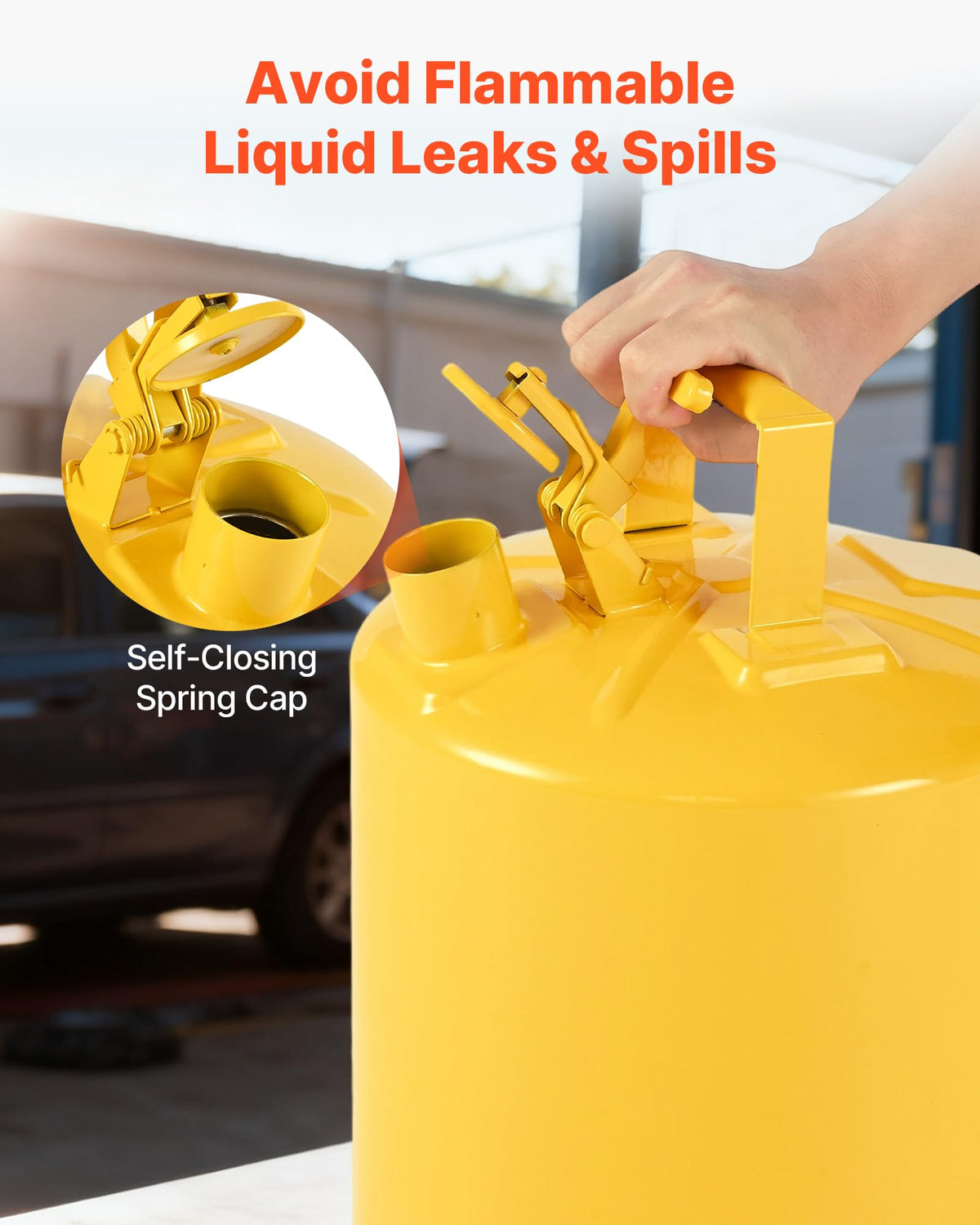 5 Gallon Type I Yellow Metal Container with Flame Arrester Z482