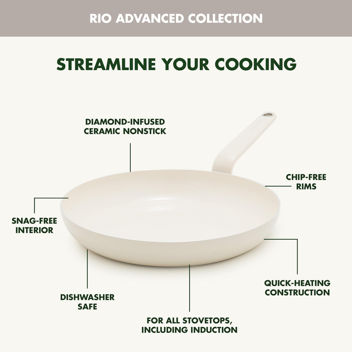 12 Piece Ceramic Nonstick Cookware Set U414