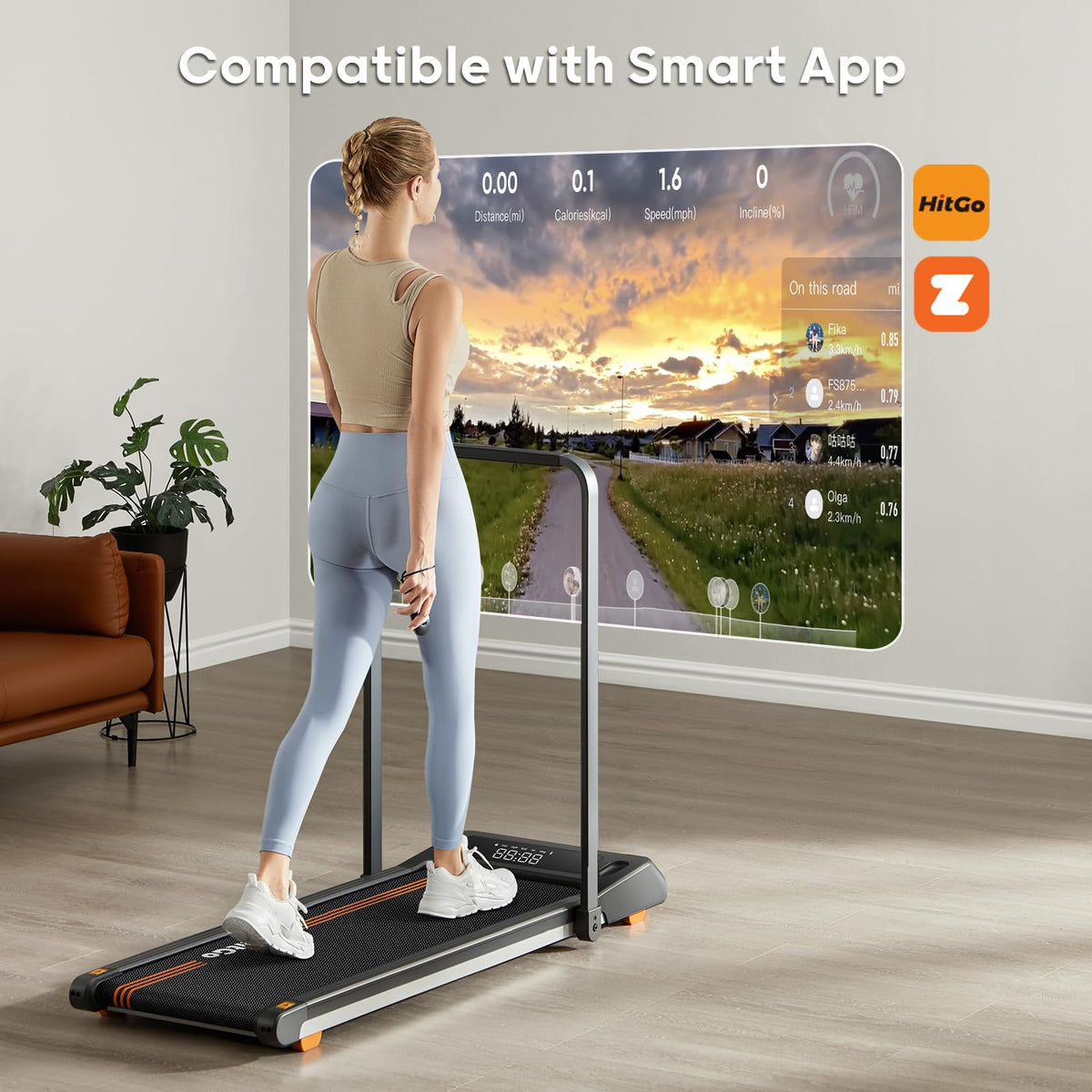 Under Desk Treadmill with LED Display Y83982