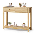 2 Drawer Oak Console Table L324556