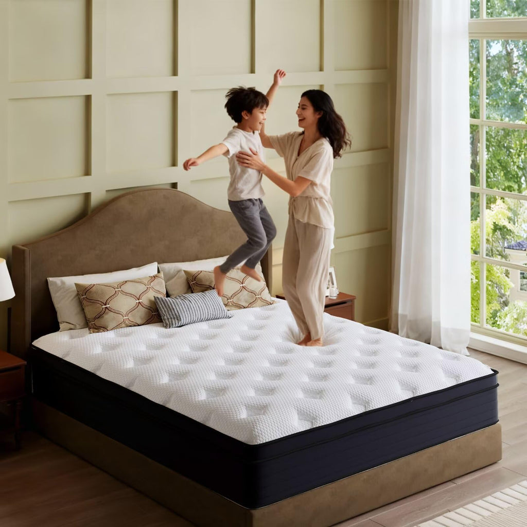 14 Inch Hybrid Green Tea Cooling Gel Memory Foam Mattress H155