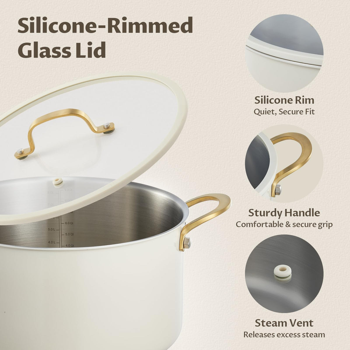 12 Quart Stainless Steel Stock Pot W87414