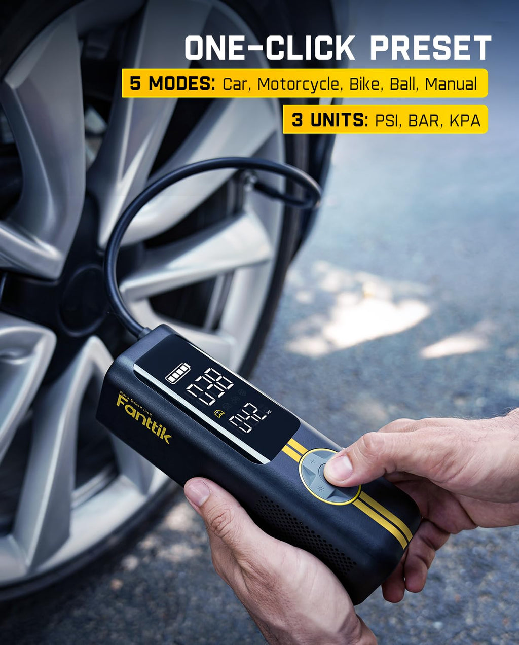 Portable Tire Inflator Air Pump U997