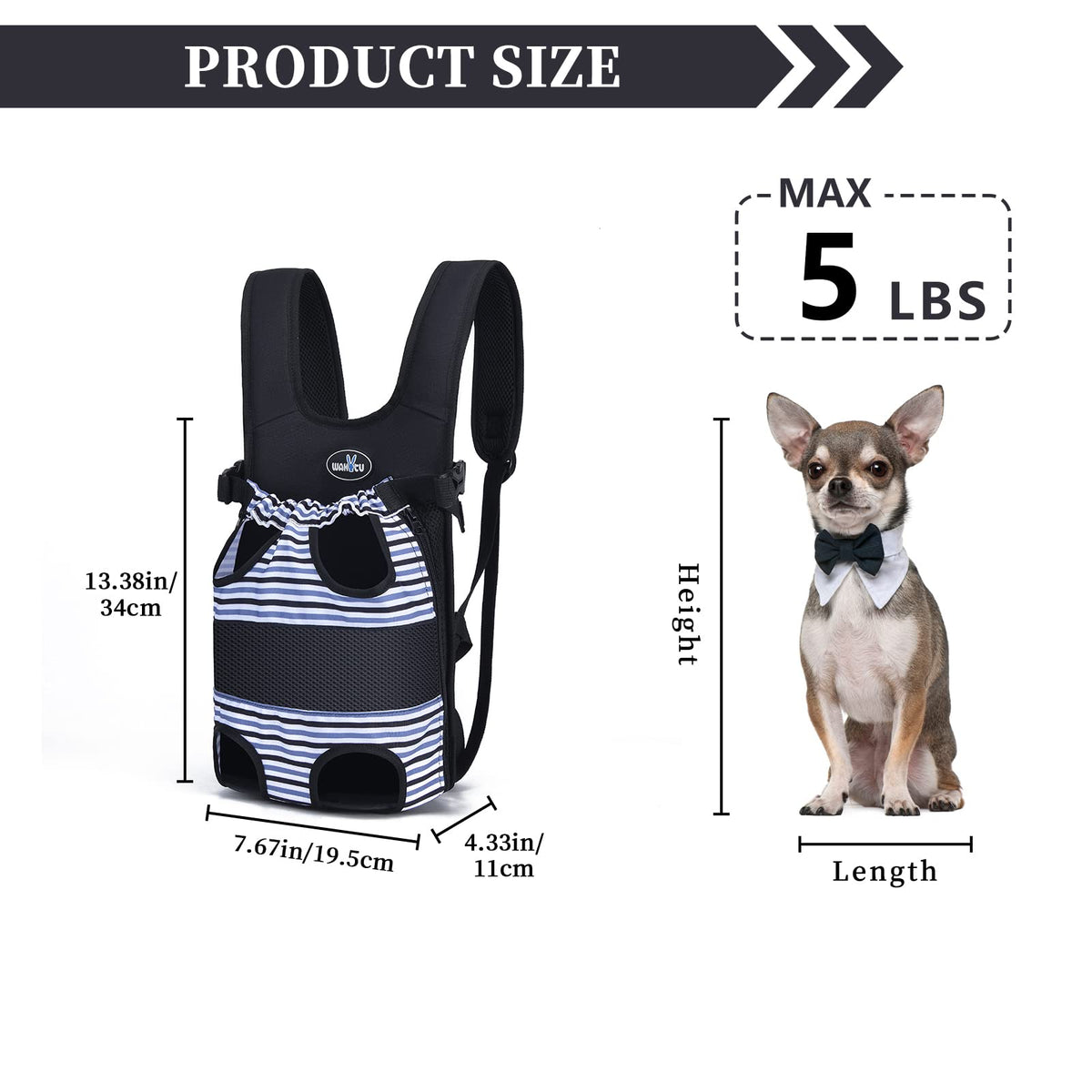 Adjustable Pet Carrier Backpack D8391