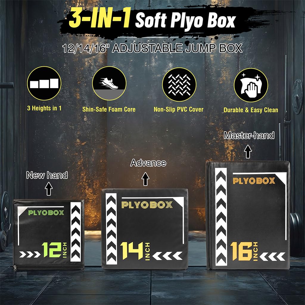 3-in-1 Plyometric Jump Box G98381
