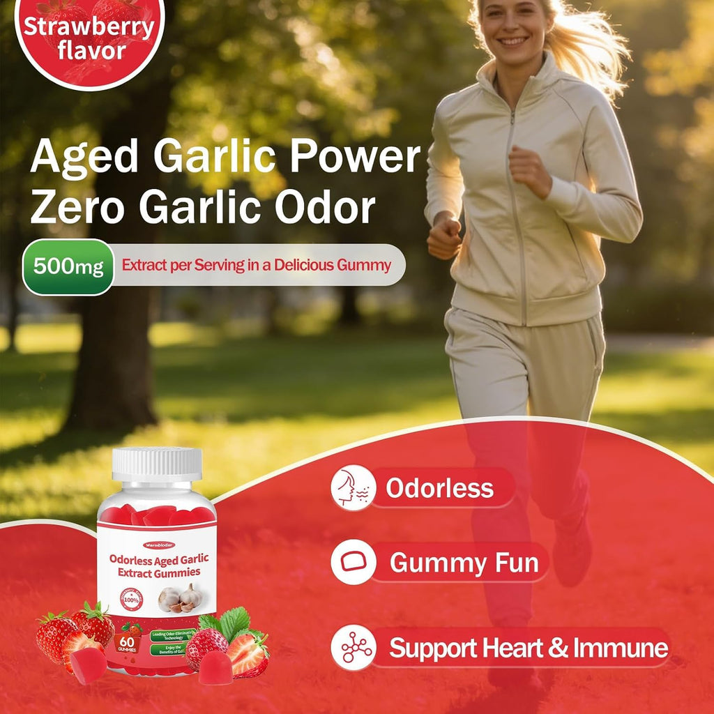 Aged Garlic Extract Gummies Strawberry Flavor R80693