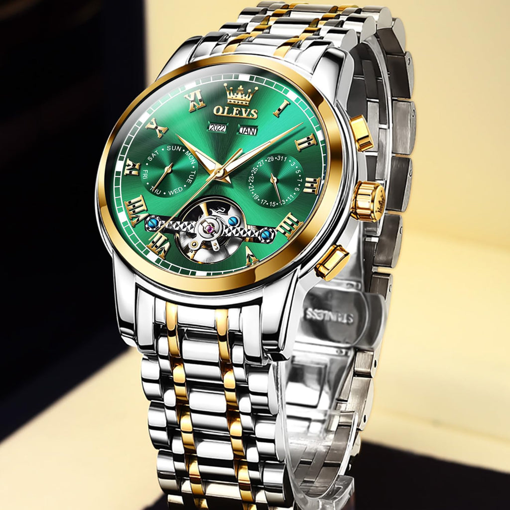 Automatic Mechanical Waterproof Stainless Steel Wrist Watch N634