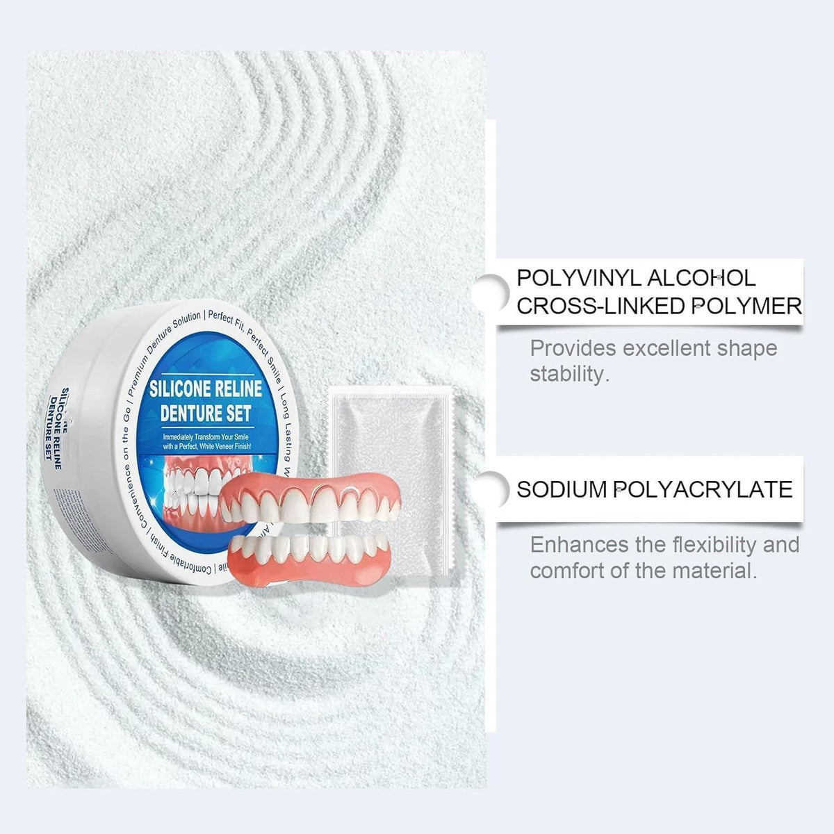 Silicone Reline Denture Set Upper and Lower B297