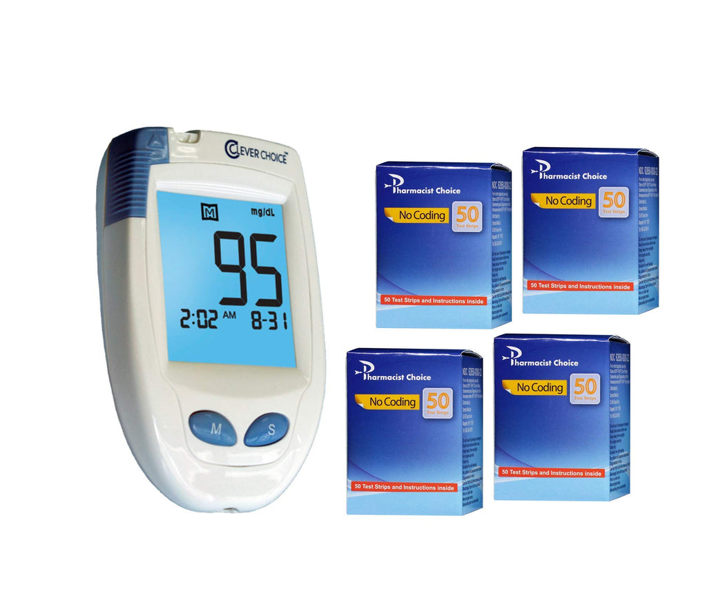 Blood Glucose Meter with 200 Test Strips W171