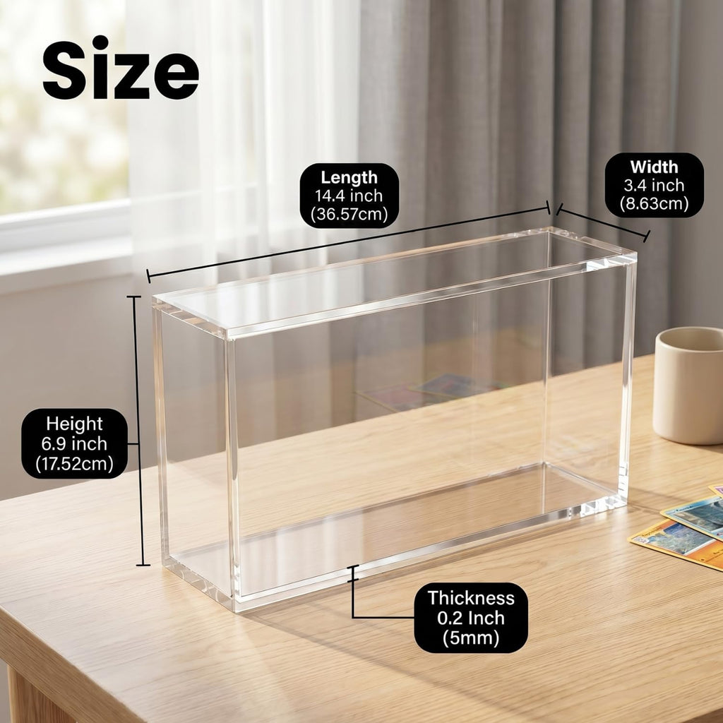 1 Pack Stackable Waterproof Scratch-resistant Acrylic Case S838682