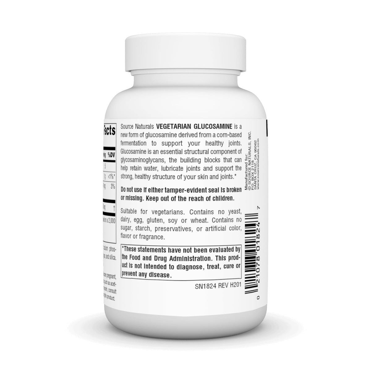 Vegetarian Glucosamine 750 mg 60 Tablets J562