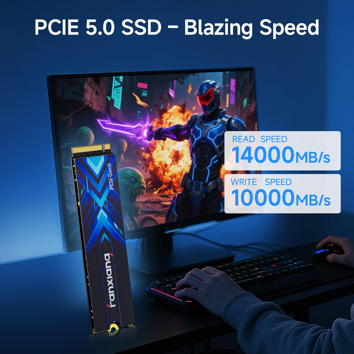 2TB PCIe 5.0 NVMe M.2 SSD T72710