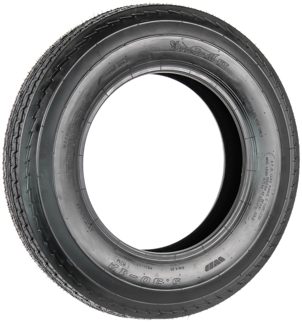 2-Pack 5.30-12 12 Inch 6-Ply Bias Trailer Tire A50195