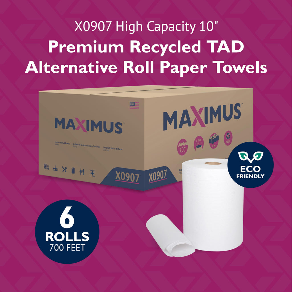 White 10" Roll Towel C751197