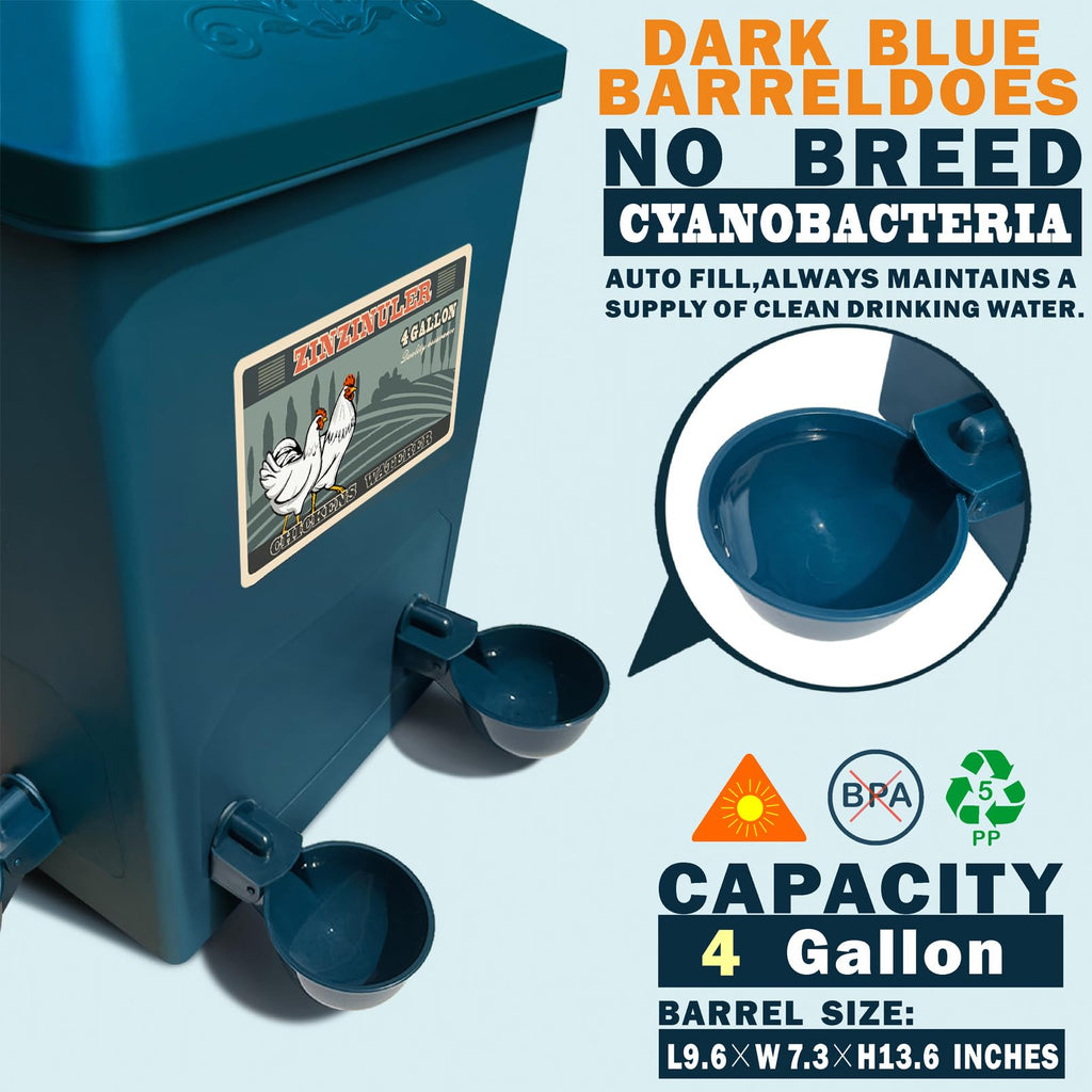 6 Gallon Chicken Waterer 2-Pack G64042