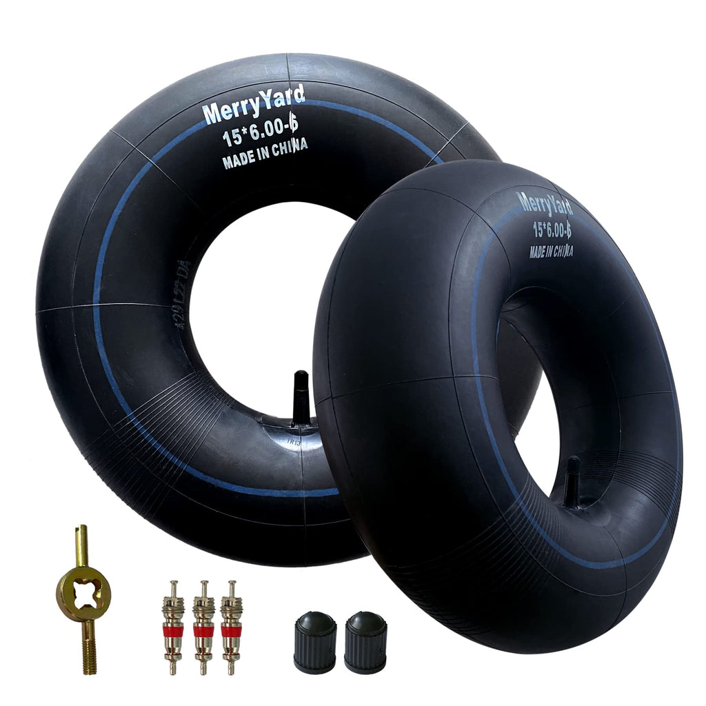 15x6.00-6" Inner Tubes with TR-13 Straight Valve Stem, 2-Pack V489340