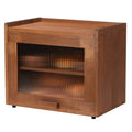 Brown 2 Tier Wooden Bread Box A36978