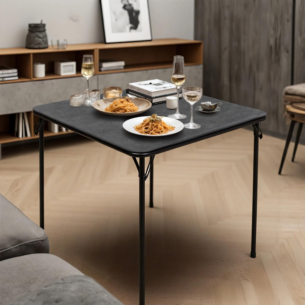 Black Folding Card Table M275