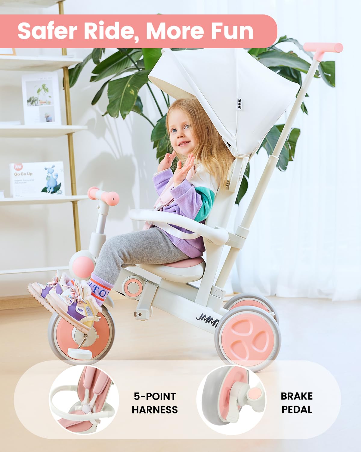 7-in-1 Foldable Toddler Tricycle R27866