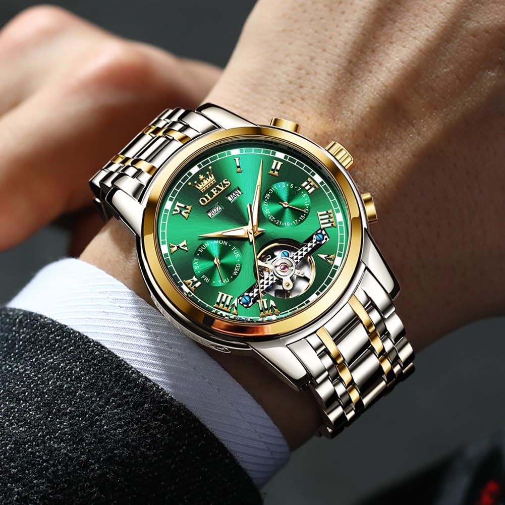 Automatic Mechanical Waterproof Stainless Steel Wrist Watch N634