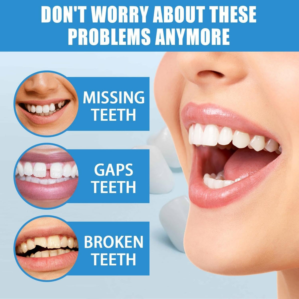Silicone Reline Denture Set Upper and Lower B297