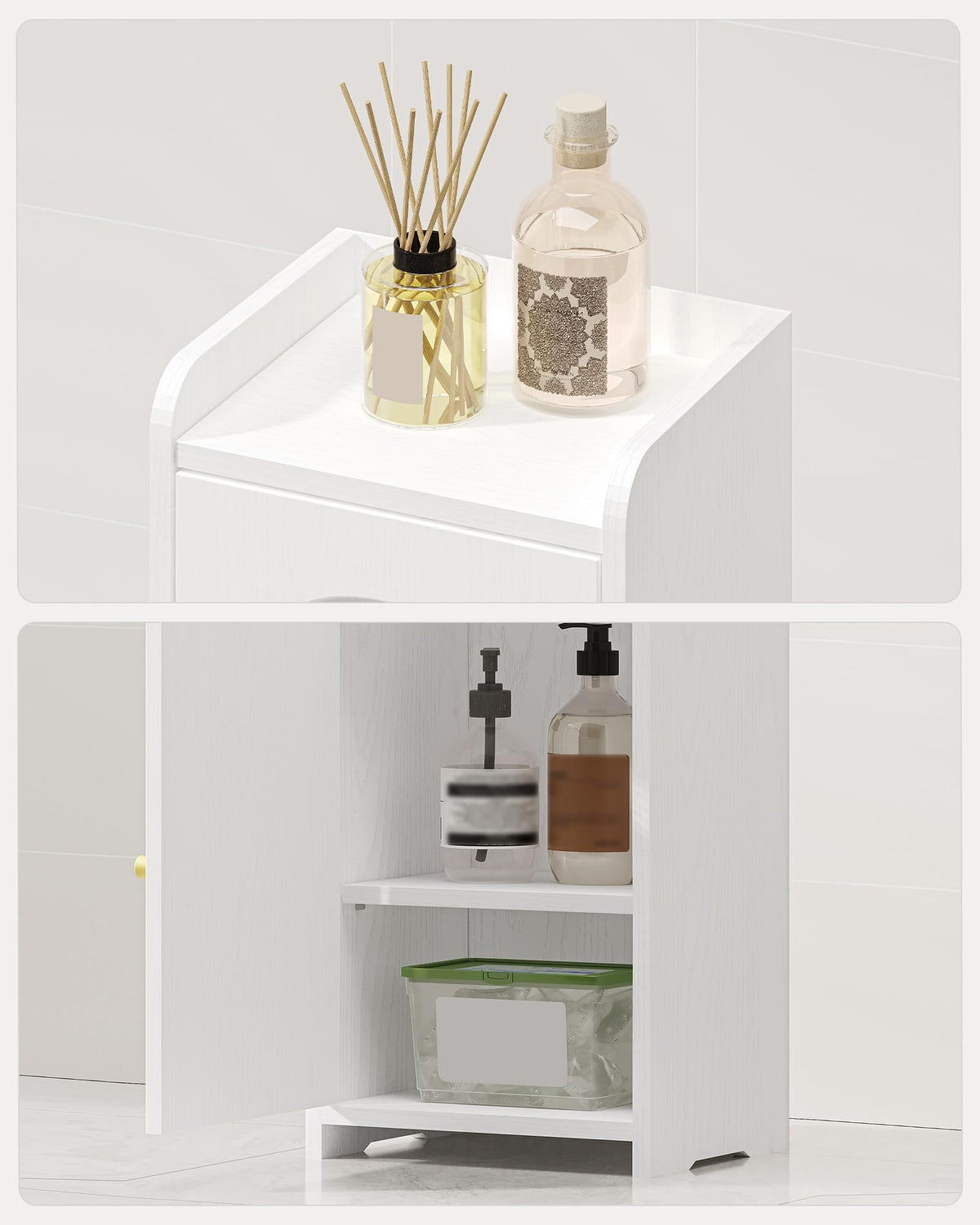 Bathroom Storage Cabinet with 2 Doors Q590603