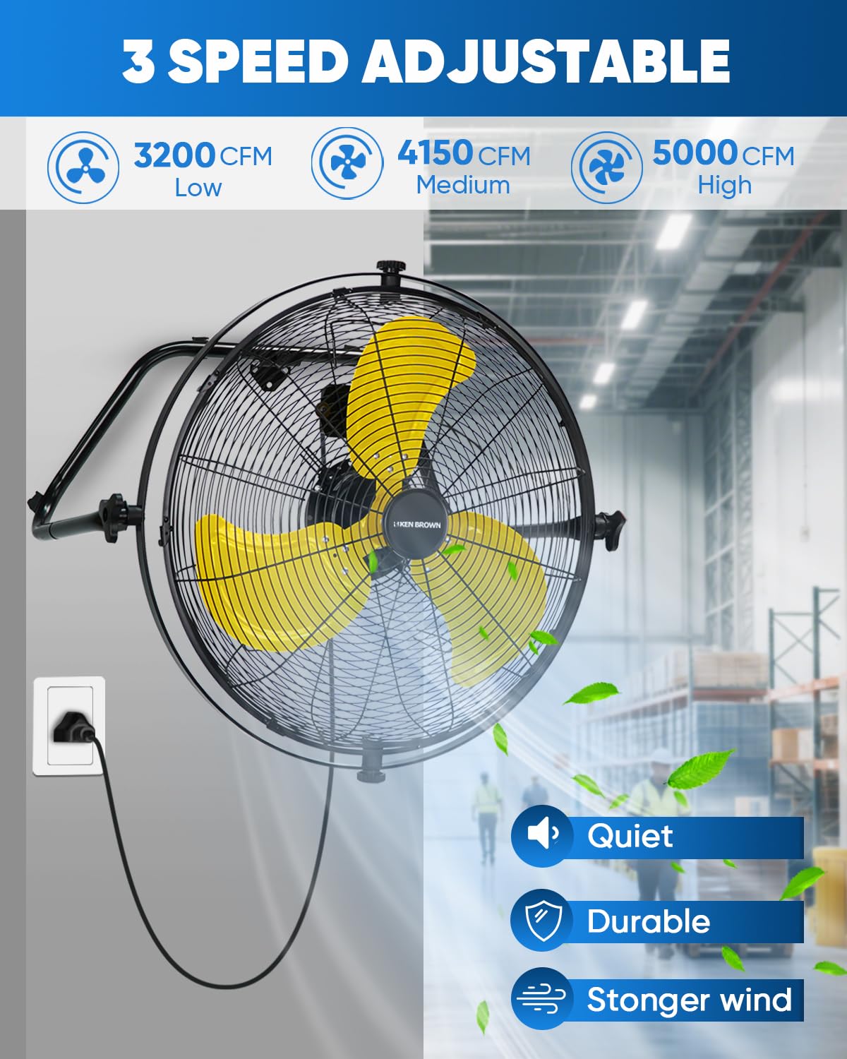 20 Inch 3-Speed High Velocity Metal Fan P71536