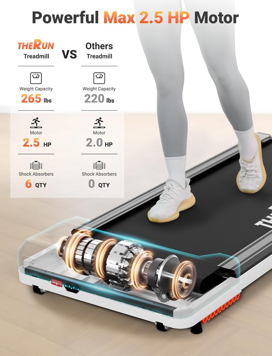Portable Walking Pad Treadmill U857772